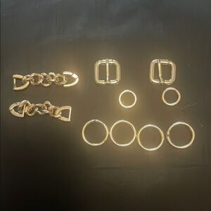 Gold Chain and Buckle Set